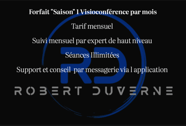 Forfait "Saison" 1 Visio/mois