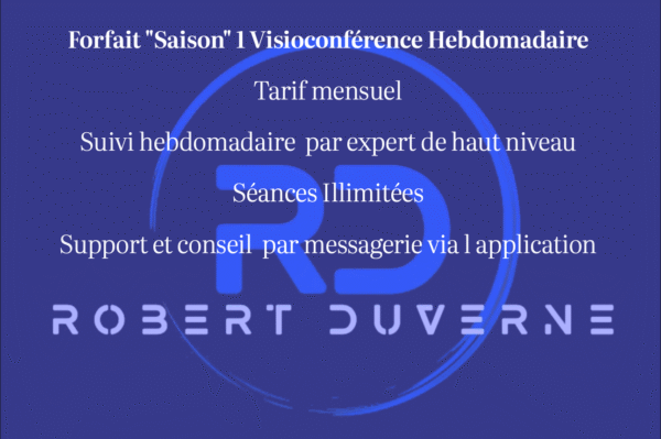 Forfait "Saison" 1 Visio Hebdomadaire